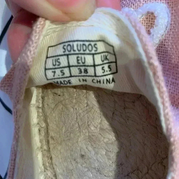 Ciao Bella Pink Soludos Espadrilles 7.5 - Picture 2 of 3
